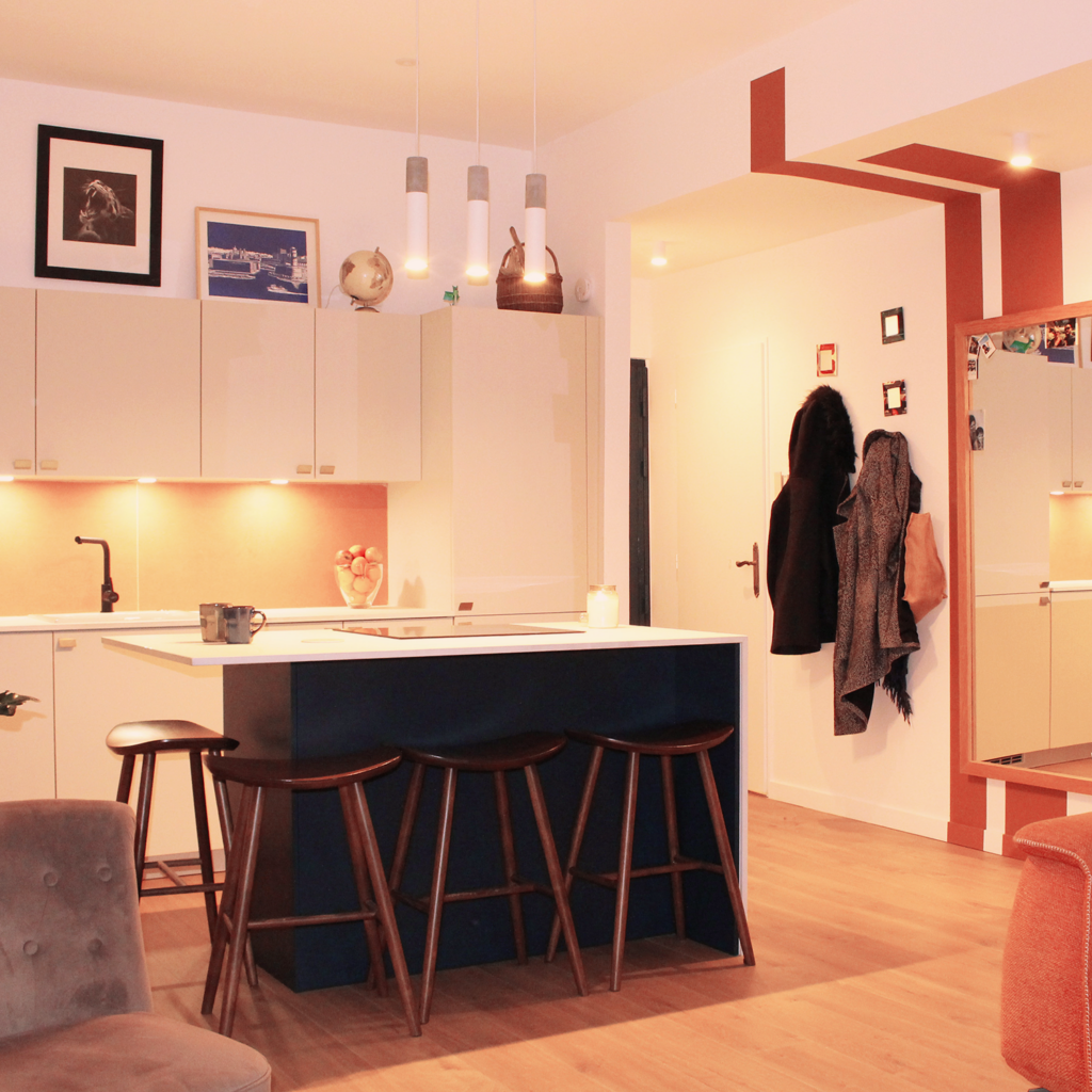 Projet aménagement appartement Rondelet Atelier AGB